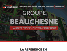 Tablet Screenshot of groupebeauchesne.com